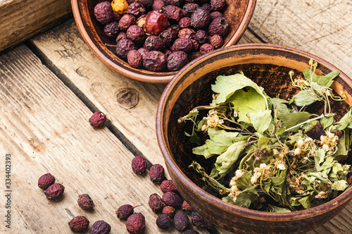Foto Haw in herbal medicine.