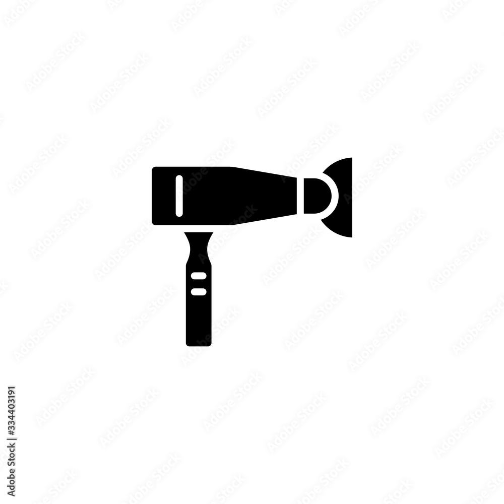Hair dryer icon. Element of Appliances for mobile concept and web apps icon. Glyph, flat icon for website design and development, app development - Vector Hair dryer icon. Element of Appliances for mobile concept and web apps icon. Glyph, flat icon for website design and development, app development - Vector