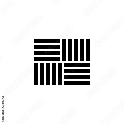 Parquet floor vector icon. Wood floor icon. Simple element illustration from construction tools concept