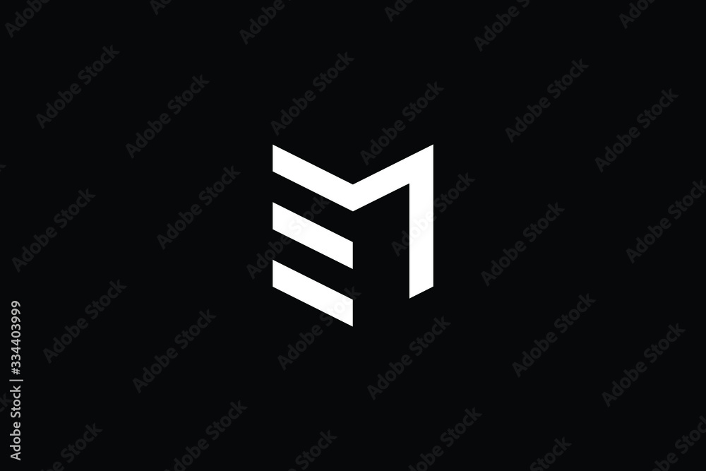 Naklejka Logo design of M ME EM in vector for construction, home, real  estate, building, property. Minimal awesome trendy professional logo design  template on black background. - loga, miasto, zamieszkania, fototapety |  Foteks