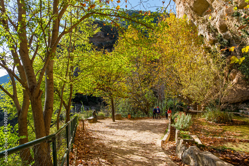 Sant Miquel del Fai in Barcelona, Catalonia, Spain. photo