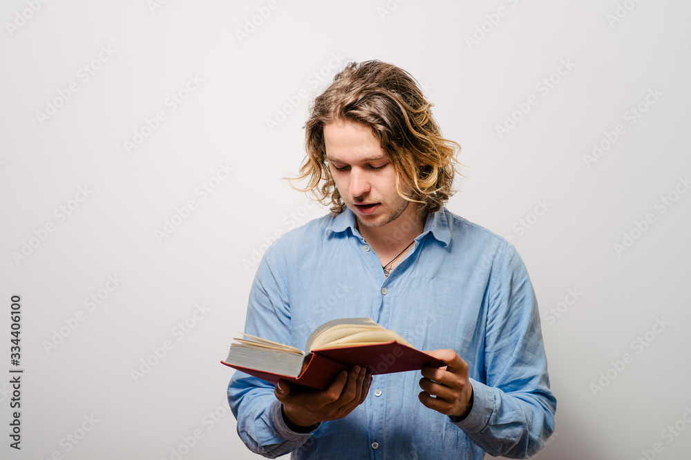 The man with a book The man with a book