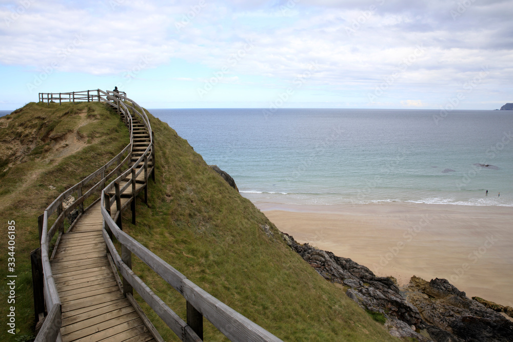 Durness - (Scotland), UK - August 11, 2018: The beaches at Durness peninsula, Scotland, Highlands, United Kingdom Durness - (Scotland), UK - August 11, 2018: The beaches at Durness peninsula, Scotland, Highlands, United Kingdom