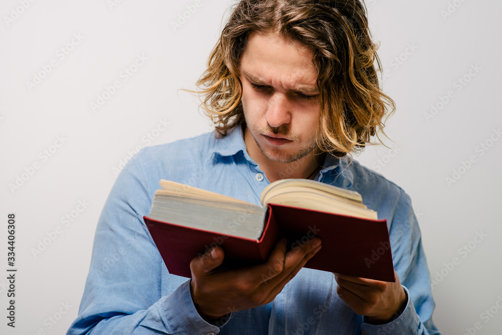 The man with a book The man with a book
