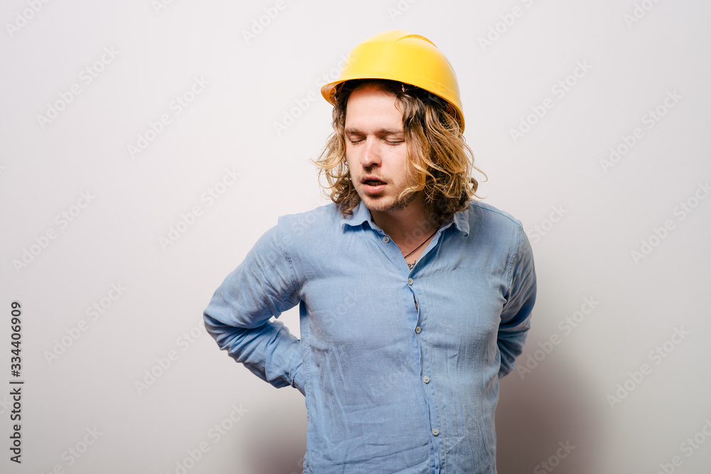 man with backache man with backache