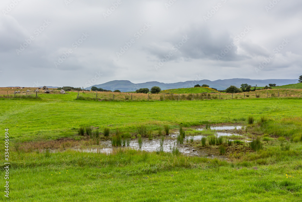Obraz premium Landschaft um Carrowmore Megalithic Cemetery - County Sligo, Irland