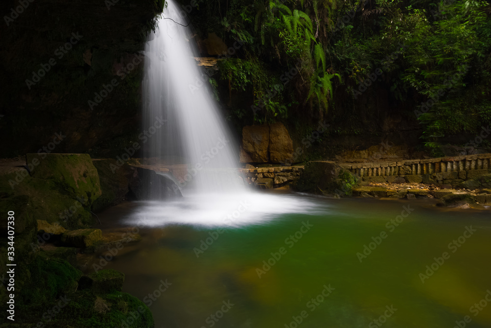 Obraz premium Amazing and Beautiful waterfall in Meghalaya Northeast India