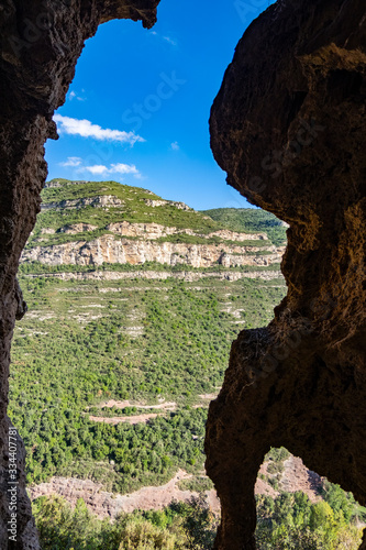 Sant Miquel del Fai in Barcelona, Catalonia, Spain. photo