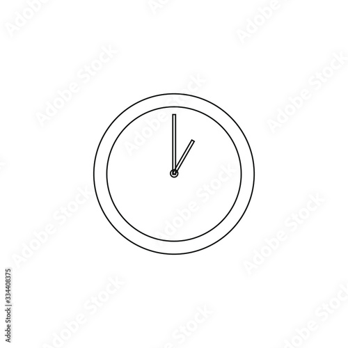 office clock on white background