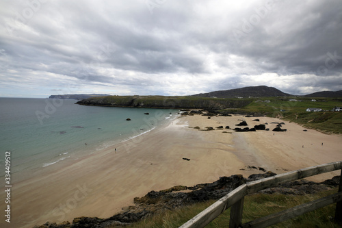 Durness -   Scotland   UK - August 11  2018  The beaches at Durness peninsula  Scotland  Highlands  United Kingdom