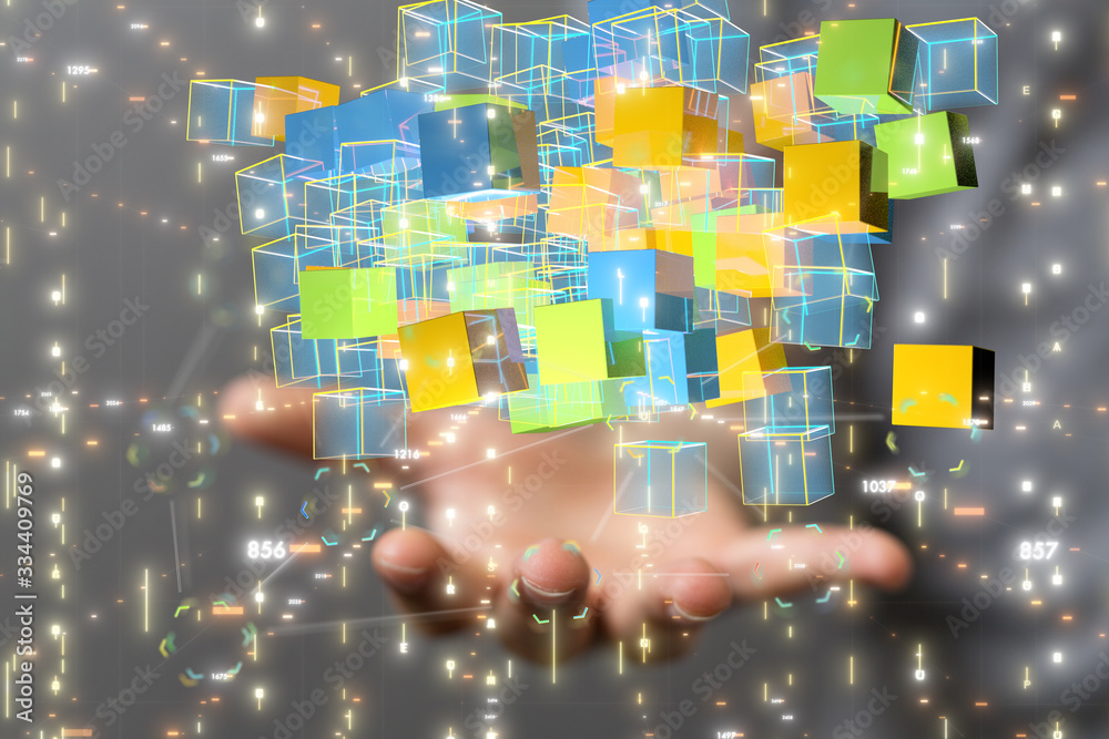 Big data visualization. Network connection structure Big data visualization. Network connection structure