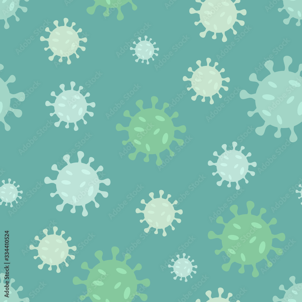 Coronavirus seamless pattern background. vector illustration	