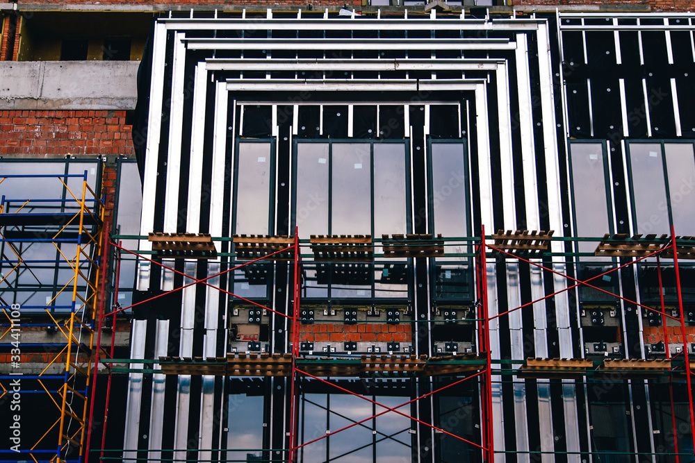 Obraz premium window dressing on the first floor