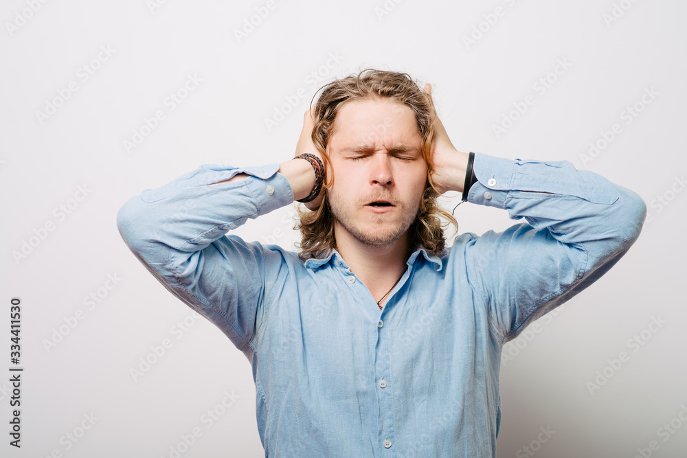 Close ears man Close ears man
