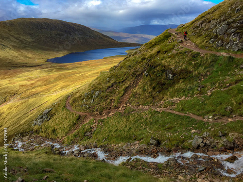 Blick zurück auf Lochan Meall An T-suidhe am Ben Nevis photo