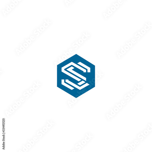 The SS logo is simple and elegant hexagon shaped © artzone™