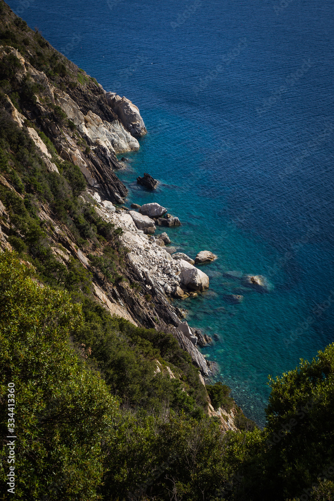 costa nord del isola d'Elba