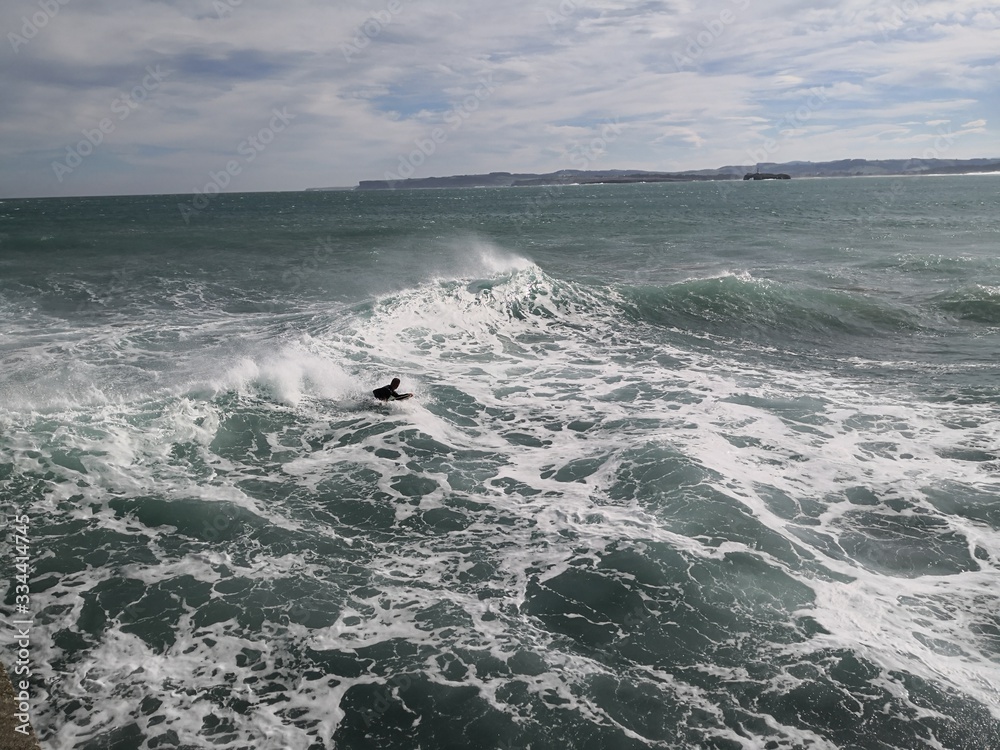 Fototapeta premium Santander, San Sébastien, Surf 2020