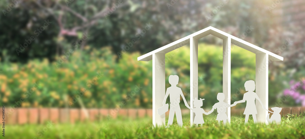 Fototapeta premium House Model there space. Home, Housing Real Estate concept