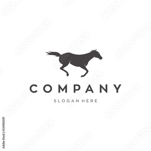 Horse logo template symbol for business. Horse racing logo