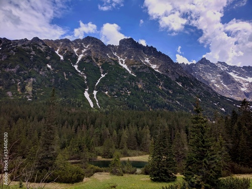 Fototapeta Naklejka Na Ścianę i Meble -  View on Białka valley and mountains 