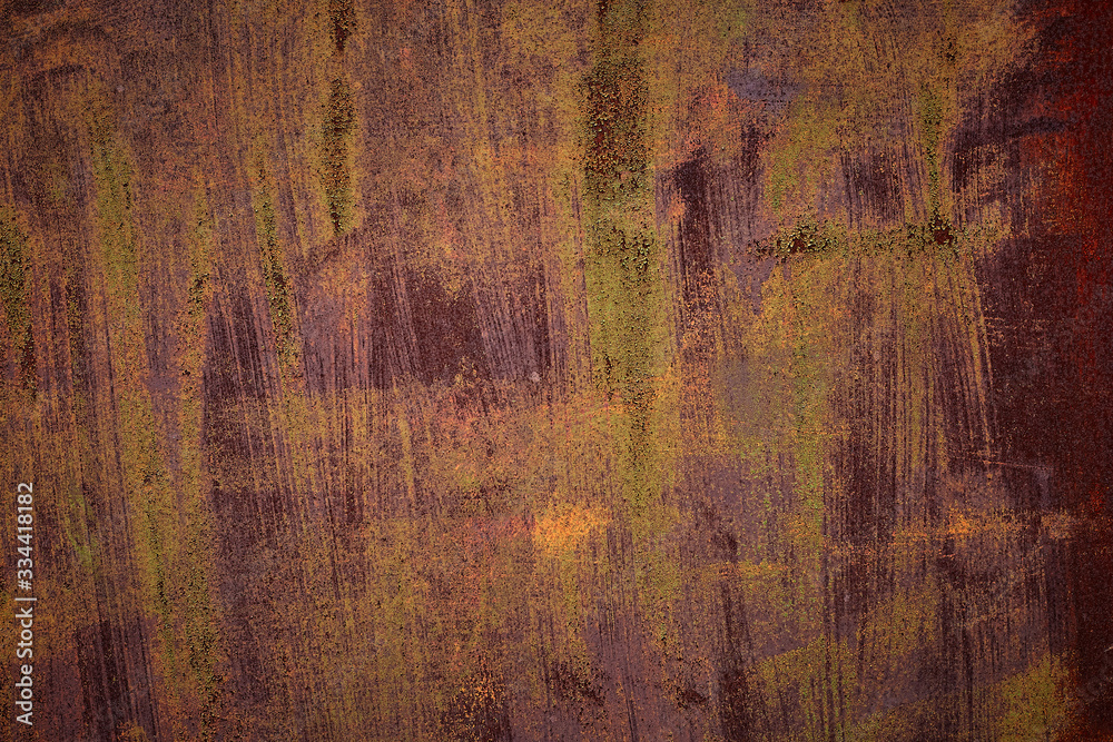 Fototapeta premium Vintage old rusty metal sheet background