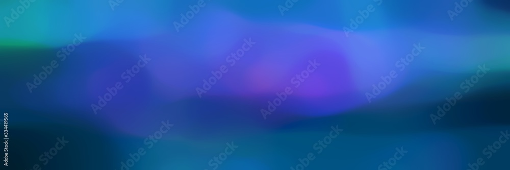 blurred horizontal banner background graphic with strong blue, midnight blue and royal blue colors and space for text or image