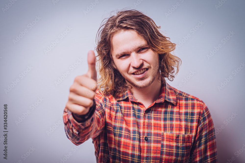 Man Showing Thumb Up Man Showing Thumb Up