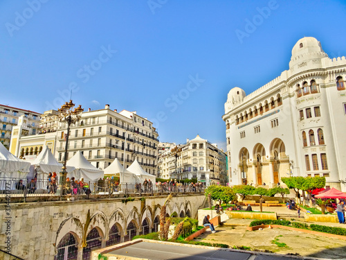 Algiers colonial architecture, Algeria, HDR Image photo