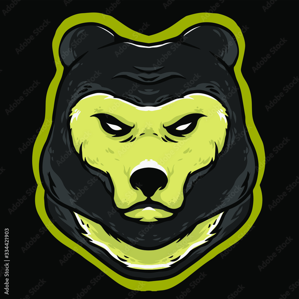 bear head vector illustration bear head vector illustration