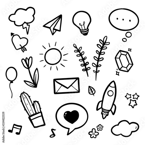 Hand Drawn Random Doodle Illustrations