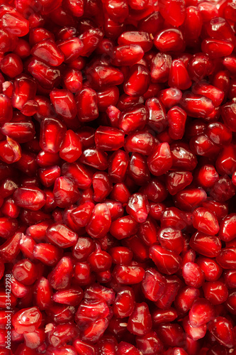 close up of pomegranate seeds for backgrounds