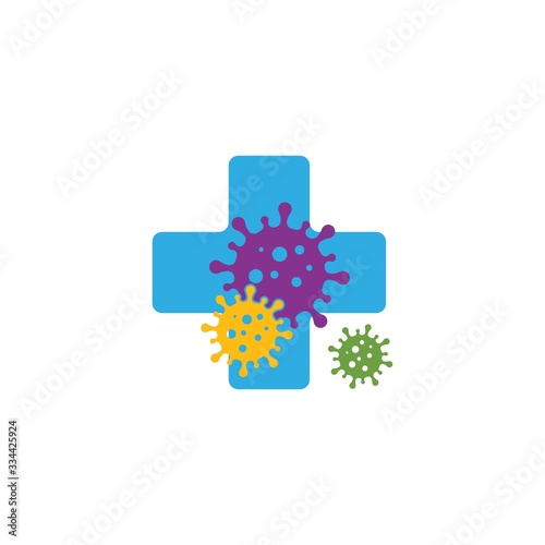 virus and bacteria icon vector illustration design