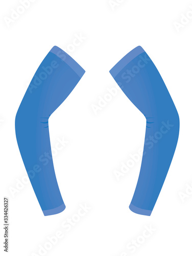 Blue arm sleeve. vector illustration