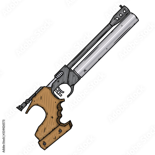Sports pistol. Air Pistol. Pneumatic pistol.