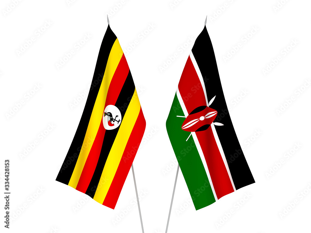 Kenya and Uganda flags