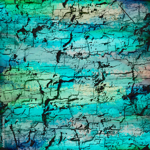 colorful blue and  green   grunge  blue  abstract background