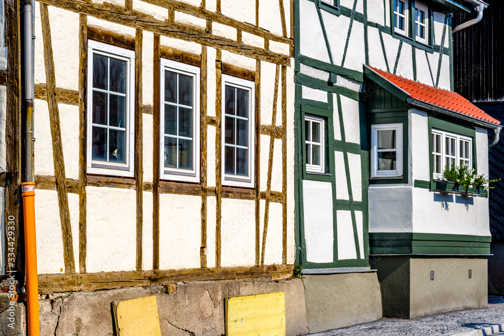typcial half timbered facade in germany