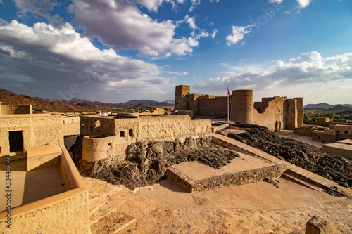 Inside the historic Unesco site Bahla castle near Nizwa in Oman