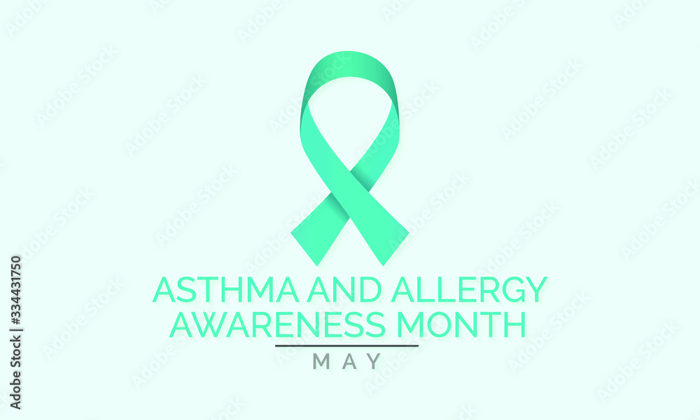 Vector illustration on the theme of Asthma and Allergy awareness month of May. Vector illustration on the theme of Asthma and Allergy awareness month of May.