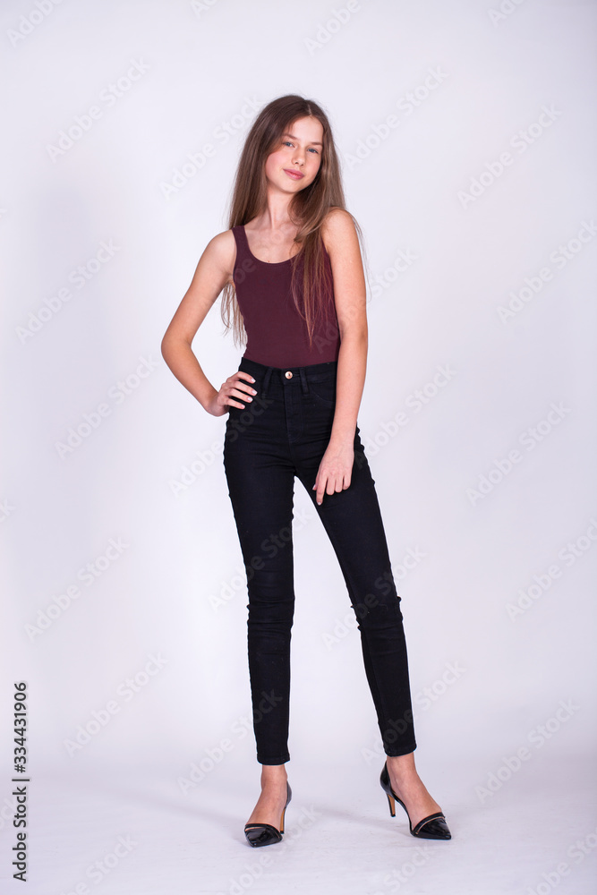 Fashion portrait of a young beautiful woman Fashion portrait of a young beautiful woman