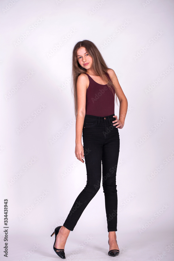 Fashion portrait of a young beautiful woman Fashion portrait of a young beautiful woman