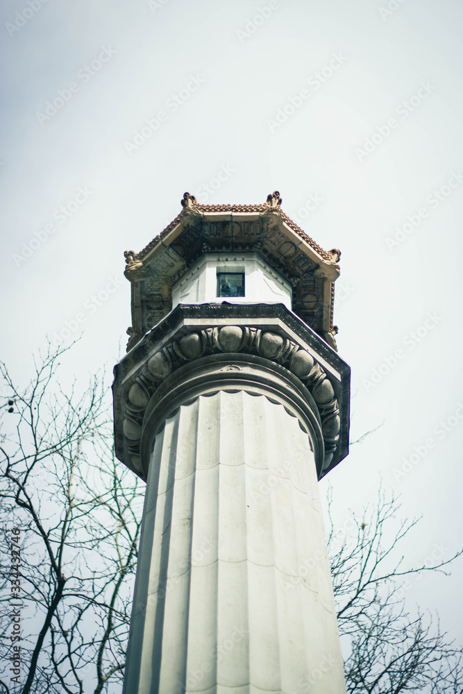 Fototapeta premium clock tower pillar column