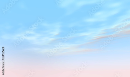 The sky and the sun. 3D rendering