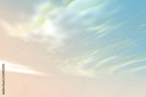 The sky and the sun. 3D rendering