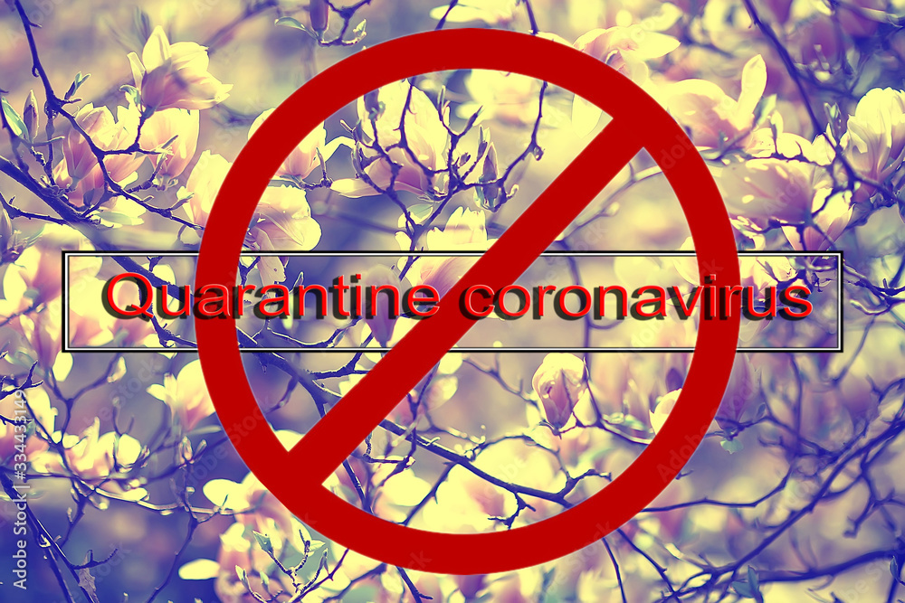 quarantine coronavirus background, abstract blurred theme coronavirus pandemic epidemic