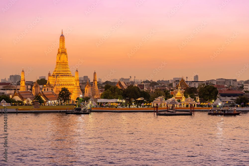 Wat Arun in Bangkok in Thailand.