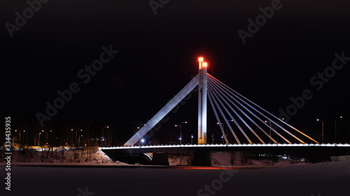 Lumberjack's Candle Bridge in Rovaniemi in Lapland Finland
