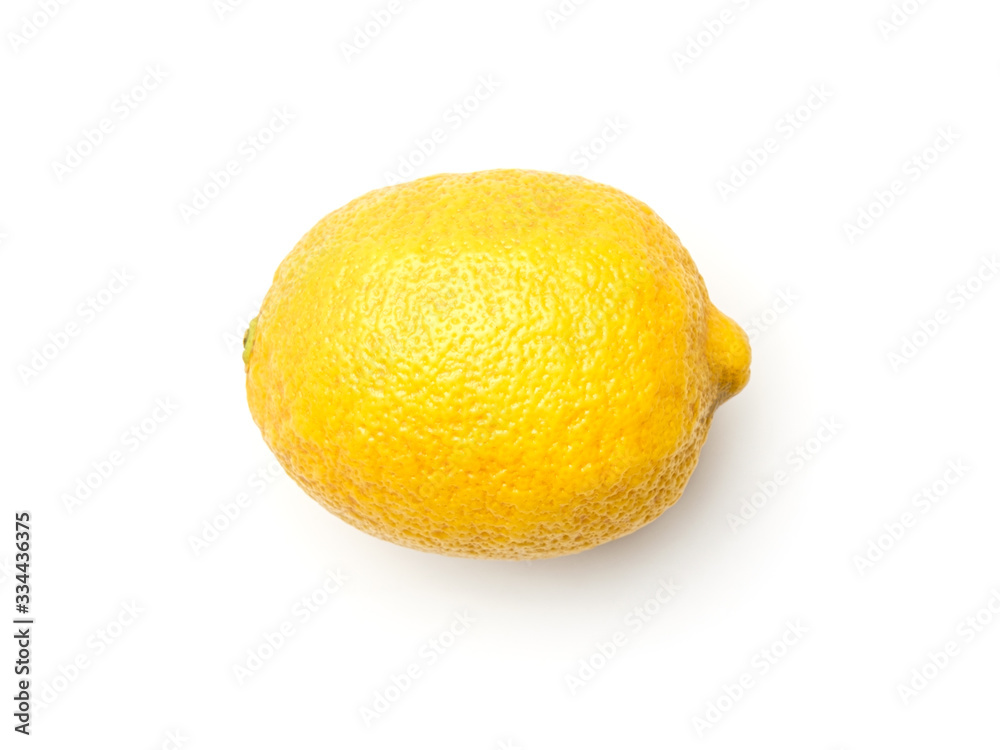 One lemon isolated on white background One lemon isolated on white background