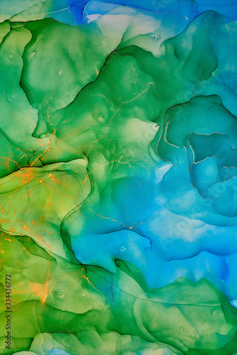 Fluid Art . Abstract colorful background  wallpaper. Mixing acrylic paints. Modern art. Marble texture. Alcohol ink colors  translucent